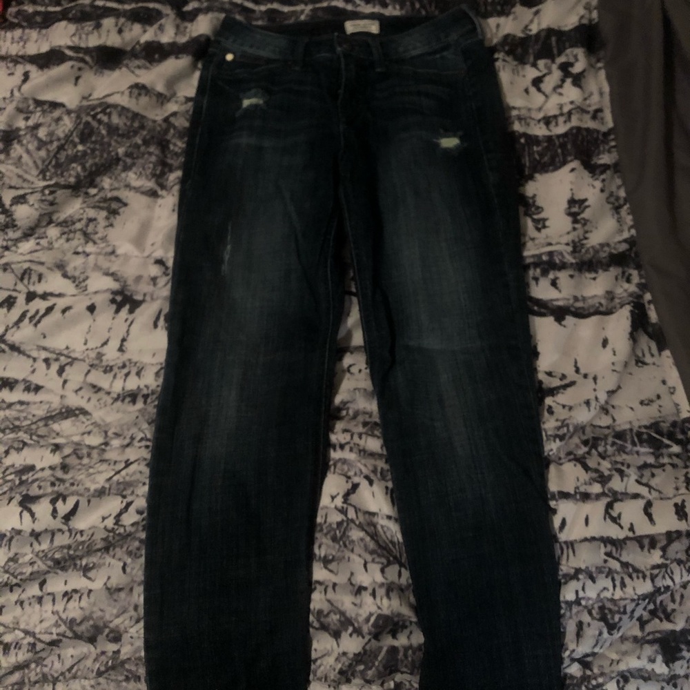 Dark blue jeans